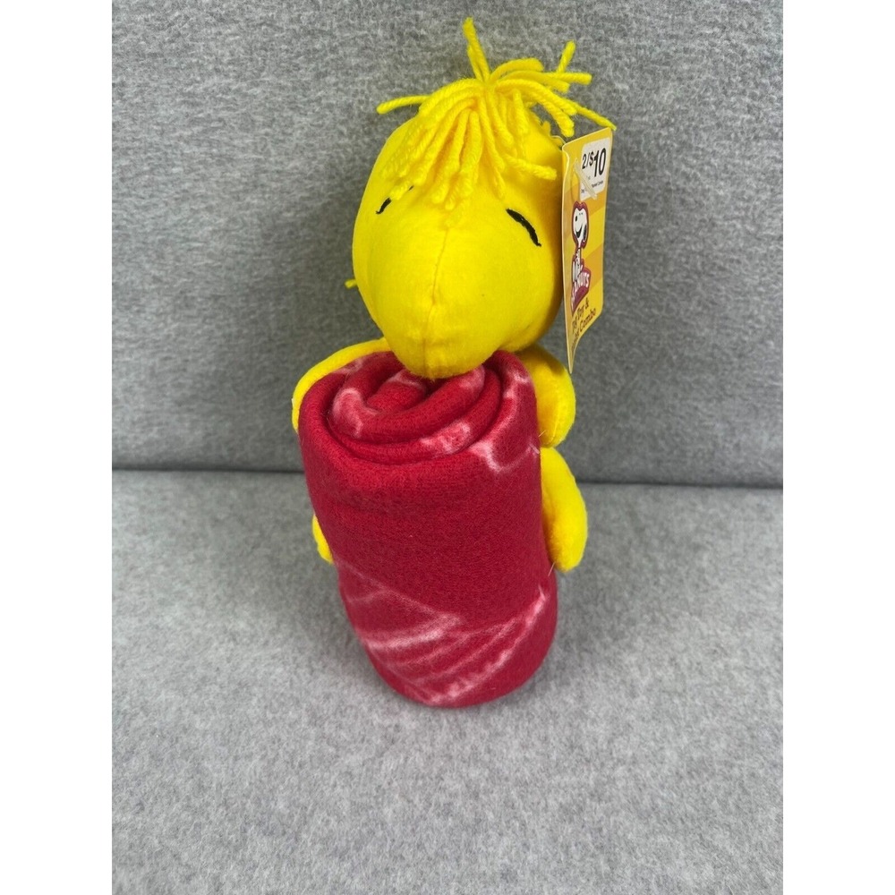 Peanuts Gang Woodstook Plush & Blanket For Dogs W/Tags‎ 8" Squeaks